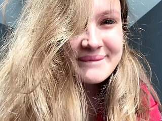 ImMayBee Spits and Takes Anal Deal in POV - Big Ass Teen Fingering and Cumshot