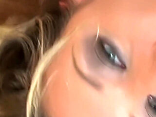 Sexy Blonde MILF Fucked in Her Wet Pussy in the Kitchen