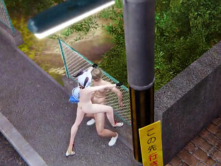 Genshin Impact Hentai - Ganyu Fucked in the Street - Japanese Manga Anime Porn