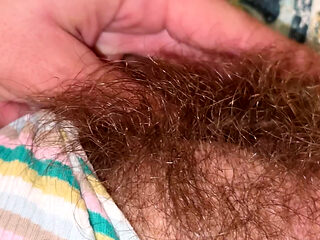 Super Thick and Long Plussy Hair Bush Closeup