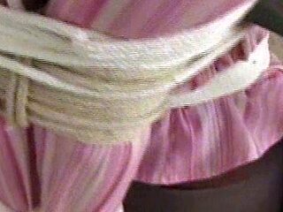 Amateur blonde fucking in stockings on video