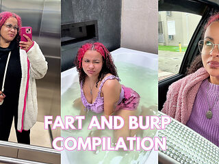 Weekly Fart Burp Compilation Outdoors Pole Dance Latex Ass Fart Jars