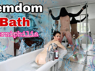 Femdom Bath Slave Bondage