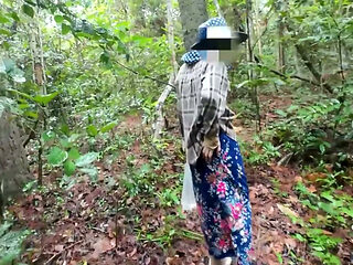 Thai Teenager Walks around Picking Mushrooms and Gets Fucked in the Pussy. Thai Audio