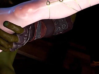 3D BBW Korean Slut Cheating with BBC