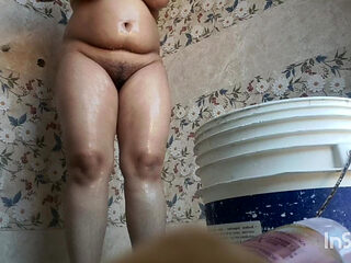 I went to my aunty's house today to take a bath.