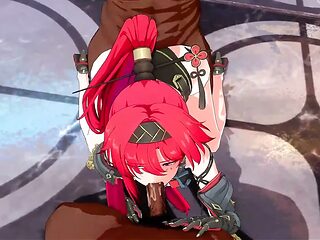 Wuthering Waves - Yinlin Gets Stuffed by Two Bbcs in Hardcore Threesome - 3D Hentai Animations