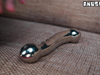 Extreme Anal Solo Silver Toy Prolapse Play