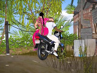 Desi stepsister joins auntie for a hot threesome at the farmhouse