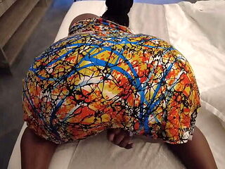 Ebony BBW Apple Bottom 52 Teased After Shower