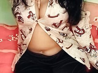 Beautiful Indian Girl Masturbates her Tight Wet Pussy while no one is Home