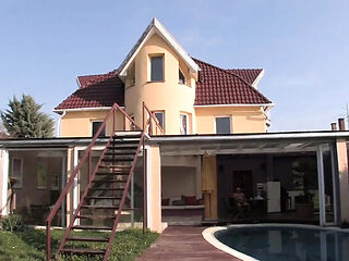 60 Year Old Granny Fucks Hard in Garden Doggy Style - GILF Outdoor Sex