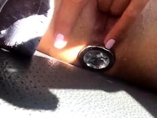 Close Up Pierced Twat Toying