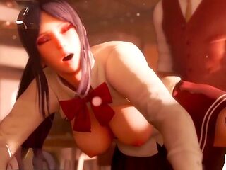 Hentai vtuber, japan schoolgirl, animated porn