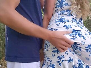 Cheating Lesbian Outdoor POV: Litclit69 Pounds Strangers Big Ass with Stranger in the Woods in