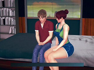 Japanese Stepmom Helping Her Stepson Relief From Breakup With His Girlfriend
