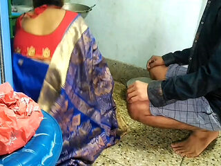 Desi Sister-in-law Left in Kitchen by Brother-in-law