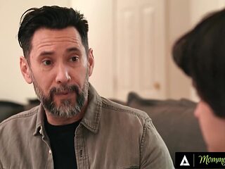 MILF Dana Vespoli takes control in a wild DP threesome with hubby and stepson