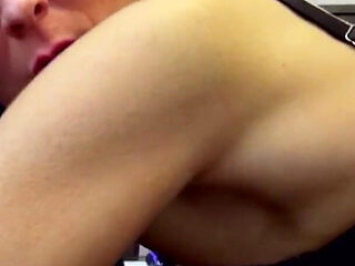 Late at night Jess Scotland is up for a fuck - But only the manager is still there