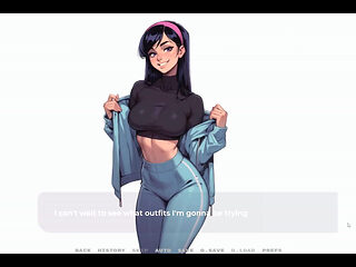 My New Girlfriend [ Taboo Hentai Game ] Ep.34 My GF Do a Sexy Secretary Role Play Photoshoot with a Stranger!