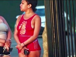 Sexy Street Hookers Strut Their Stuff