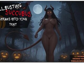 Halloween Special - Ballbusting Succubus Sneaks Into Your Tent Erotic Audio Preview