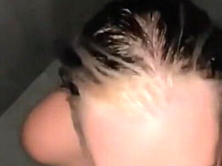 Hot Blowjob in the Shower