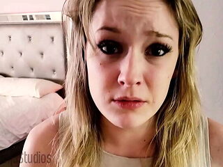 Jealous Step Mom Fucks Step Son Doggystyle and Gets Creampie - Blonde MILF with Big Tits and Big Ass