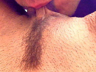 Juicy Stepsister Pussy Licking - Close Up Lick & Sucking Big Labia