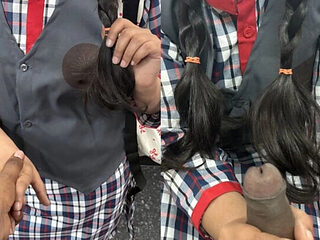 Indian School Girl Virgin Fucks Teacher To Pass Exam - Desi Teen Blowjob Creampie Doggy Style