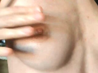 Oiled Massage and Caressed Sweet Nipples Solo Webcam Show