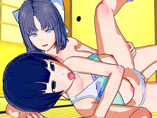 Senran kagura 3d, teen titans go animated, hentai anime futa