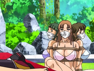 HENTAI PROS - Dominant Tennis Player And Busty Swimmer Ties Up Girls And Drains Every Cock In The Club