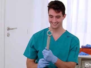 Nurses Have Anal threesome and creampie in the Break Room Part 1