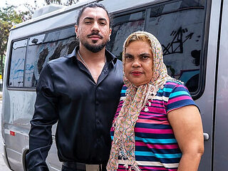 Fat Granny Anal Destroyed by Big Cock in Bus - Rough BBW Fuck