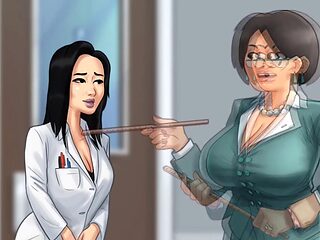 Naughty brunette teacher Hotsummer117 uses a magical belt for some steamy fun