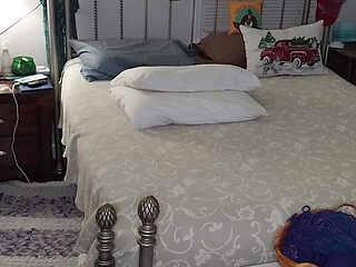 Hot MILF BBW Makes Her Bed Then Masturbates And Has A Good Orgasm!