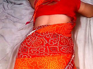 I Fucked Zaara Bhabhi in Red indian Saree and Cumshot in Mouth