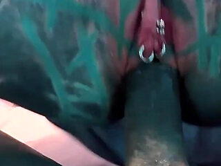 Sexy Dreadhead Tattooed Girl Get Fucked and Covered with Cum in Private