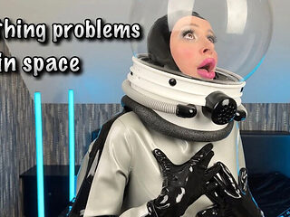 Miss_Fetilicious Astronaut Breath Play in Space – Latex Catsuit & Mask Solo