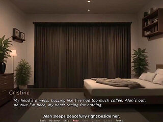 Late Night Temptation: Driven by Secret Desire - Ntr'ed by My Friend - #4 - Ai Porn Game