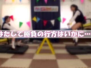 Amateur Variety: Best Friend High School Girls Compete on a Seesaw with Huge Fixed Dildos x2xD549EB548688A3EBA2