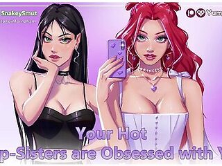 Car Toon In Your Hot Step-sisters Are Obsessed With You! Feat. Yumprincess [audio Porn] [threesome