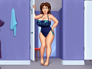 Summertime Saga - Gameplay - Roleplay - Debbie Wears Bikini