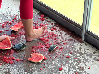 Watermelon feeding!