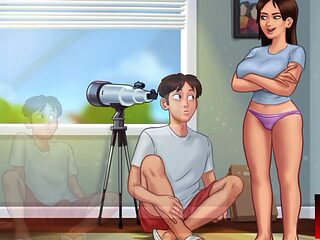 Watching my gorgeous neighbor have fun with her tight pussy