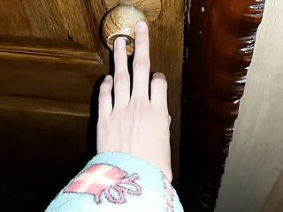 Stepmom Moans Loud in Toilet - I Watch Her Masturbate & Orgasm POV