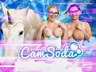 Camsoda - Masturbating brunette busty slut Violet orgasms