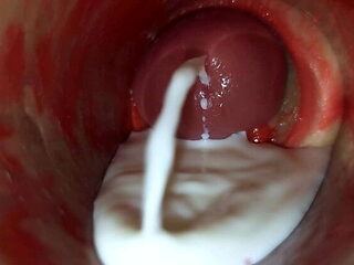 Lady Bottox Tight Pussy Creampie ASMR - Huge Cumshot Inside Deep Close Up