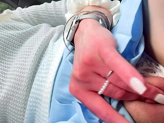 Pulled amateurs close up car sex